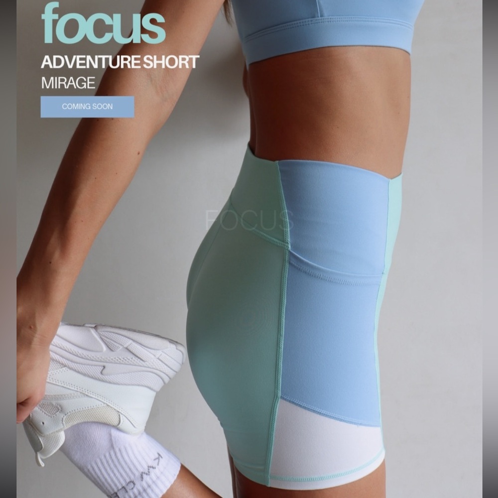 Cleo Harper Two-Tone Blue & Mint Athletic Adventure Shorts